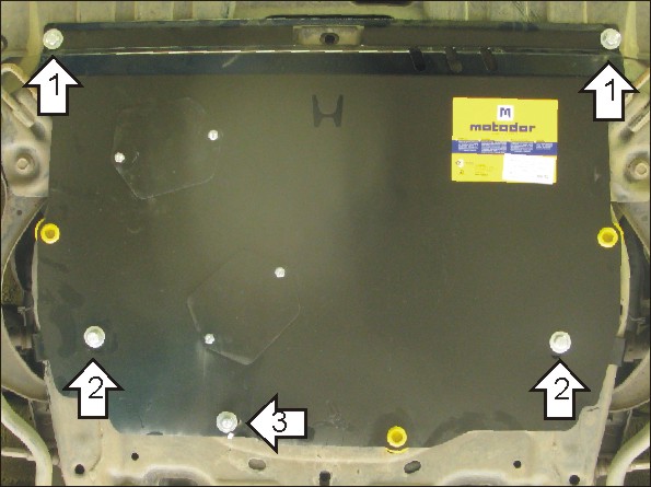 Защита двигателя и КПП Мотодор 00812 для Honda Civic 05-13