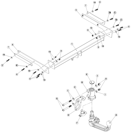Комплект WESTFALIA 307474900113 для Ford Kuga 12-