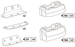 Багажник (поперечины) THULE 3123-753-763 для FORD Transit Custom / Tourneo Custom 13-