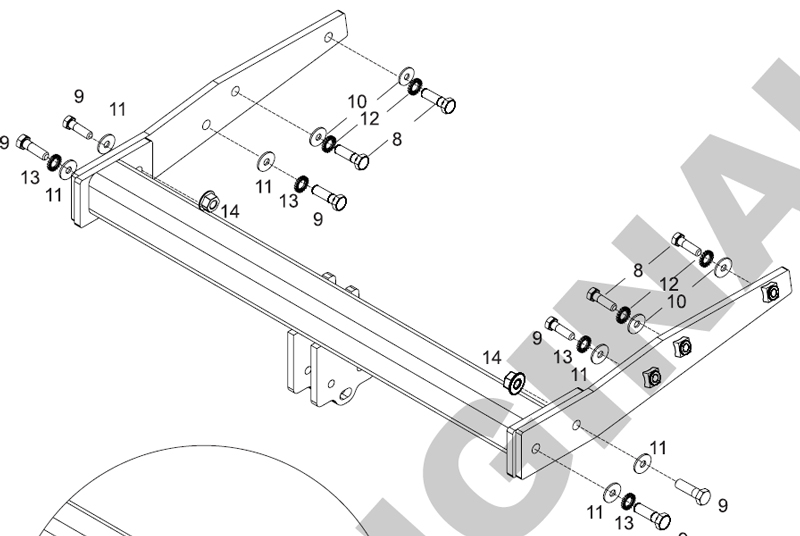 Фаркоп ARAGON E6706DA для VOLKSWAGEN Transporter T5 / Caravelle / Multivan / California 09-