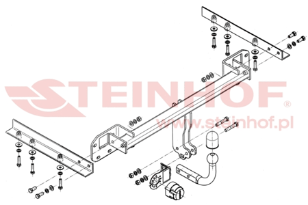 Фаркоп Steinhof S-366 для SUBARU Legacy сед 09- 
