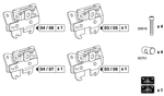 Крепёжный комплект THULE 3006 для OPEL Corsa D 06- / Combo 02- / Meriva 03-09 / Signum 03-08 / Vectra 02-08