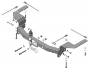 Фаркоп MOTODOR 92502-FE для Toyota Land Cruiser 200 / Lexus LX 570 / LX 450
