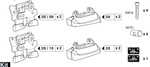 Крепёжный комплект THULE 3017 для CITRO?N C5  08– / C6  05– / PEUGEOT 207 хэч 06– / 308 хэч 07– / 407 сед 04-10 / 3008 / 5008  09–