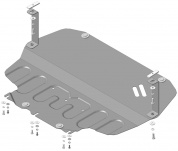 Защита картера двигателя, КПП MOTODOR 72302 для SEAT Altea Freetrack / Skoda Octavia / Superb / Yeti / Volkswagen Jetta / Caddy / Touran