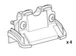 Крепёжный комплект THULE 4027 для AUDI Q3 12–