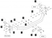 Фаркоп БАЛТЕКС Y-13 для Toyota Land Cruiser Prado 120 / 150
