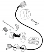 Электрика для фаркопа (оригинальная) HAK-SYSTEM 12270554 для Volkswagen Amarok 10-