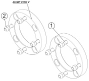 Проставки ступичные STORM MP 0159 V1 для Kawasaki / BRP Can-Am 