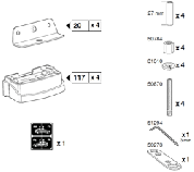Крепёжный комплект THULE 3080 для MAZDA 5 04– / Biante 08– / Premacy 04–