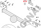 Фаркоп ARAGON E4123BS для MERCEDES CLA Klasse C117 / X117