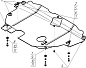 Защита картера двигателя, КПП Мотодор 00736 для Ford Mondeo / S-Max / Galaxy