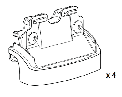 Крепёжный комплект THULE 4004 для KIA Carens 07-12