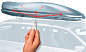 Багажник на крышу автомобиля THULE Motion XT XL чёрный, глянец 629801