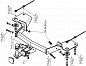 Фаркоп MOTODOR / МОТОДОР 99018-E для Jetour X90 Plus