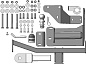 Фаркоп MOTODOR 90915-E для Hyundai Palisade