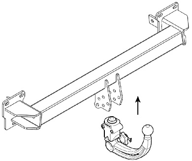 Фаркоп WESTFALIA 313689600001 для Mercedes GLB X247