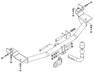 Фаркоп AUTO-HAK Z 27 для MITSUBISHI SPASE WAGON