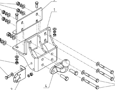 Фаркоп AVTOS TY 44 для TOYOTA HILUX 7