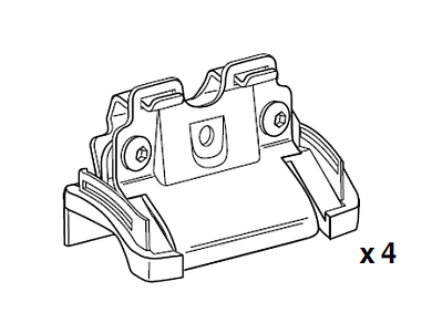 Крепёжный комплект THULE 4026 для FIAT Panda 12–