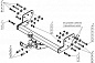 Фаркоп MOTODOR / МОТОДОР 98701-FE для Sollers Atlant L2 / L3