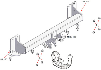Фаркоп WESTFALIA 303485600001 для BMW X5 G05