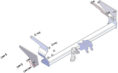 Фаркоп WESTFALIA 335511600001 для Toyota RAV-4 V