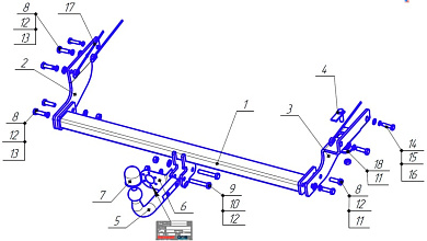 Фаркоп BOSAL 6763-A для KIA Ceed 3