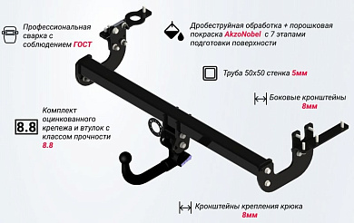 Фаркоп Шериф 3241.32 для Nissan X-Trail 3