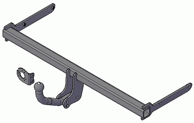 Фаркоп ТРЕЙЛЕР 9130 для Volkswagen Polo сед 10-