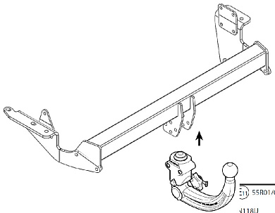 Фаркоп WESTFALIA 316454600001 для Renault Koleos 2