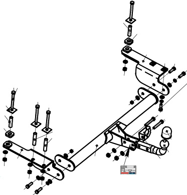 Фаркоп BOSAL 3323-A для Lifan X60 / X70