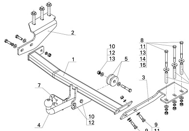 Фаркоп AVTOS HV 01 для HAVAL H6