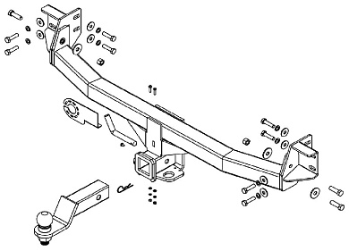 Фаркоп БИЗОН / BIZON FA 0190-E для KIA Mohave