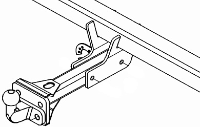 Фаркоп WESTFALIA 340071600001 для Mitsubishi PAJERO 4