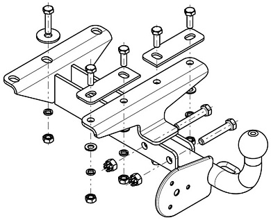 Фаркоп AVTOS DW 04 DAEWOO MATIZ