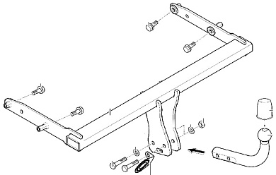 Фаркоп WESTFALIA 305450600001 для Audi A4 / Allroad / A5