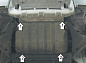 Защита картера двигателя MOTODOR 61306 для Mitsubishi Pajero