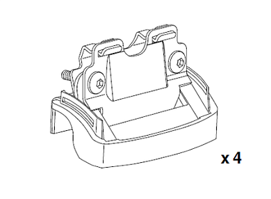Крепёжный комплект THULE 4011 для OPEL Astra ун / Zafira 07-12