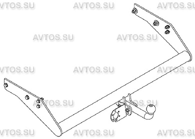 Фаркоп AVTOS UAZ-09 для УАЗ Cargo / Profi